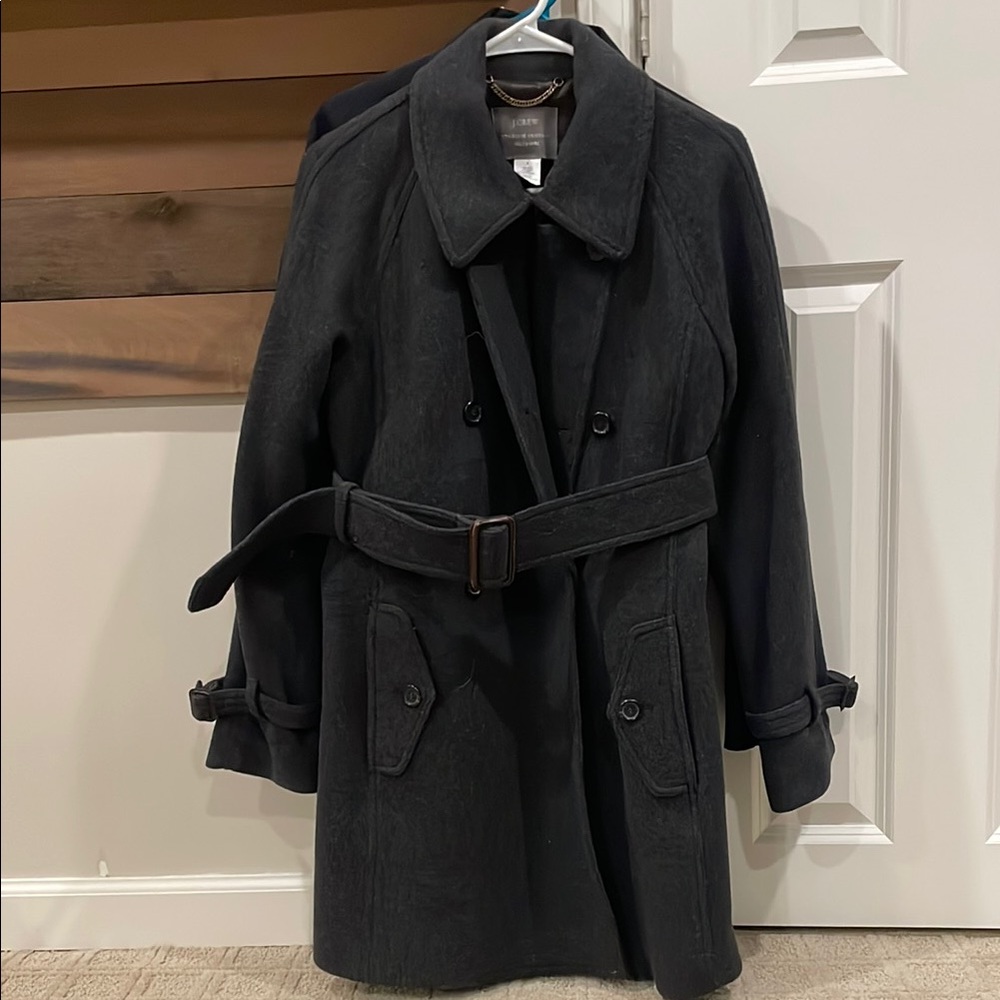 Women’s Gray Wool Pea/Trench Coat